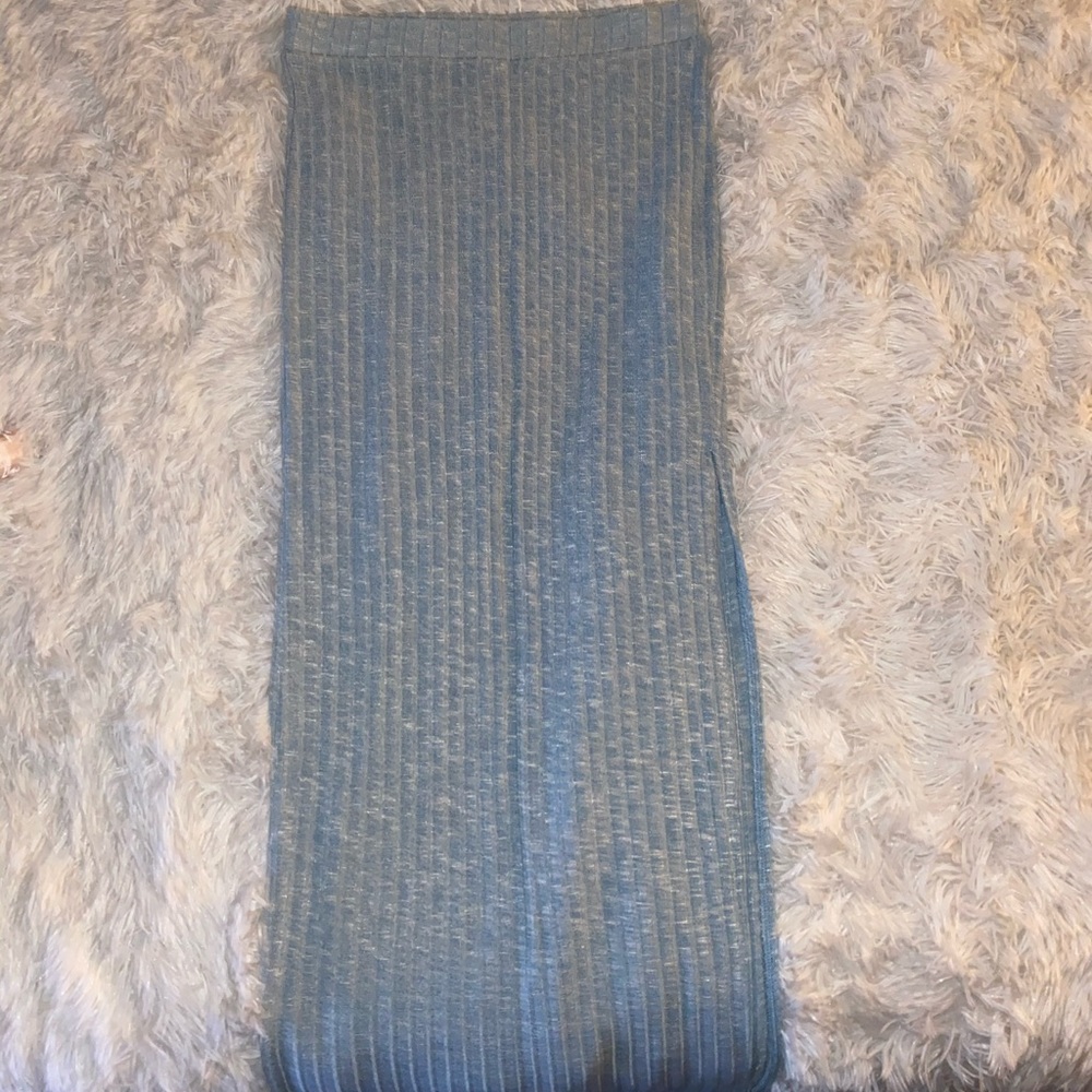 Baby blue maxi skirt